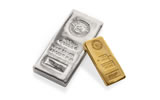 100oz Silberbarren und 1 Kilo Goldbarren